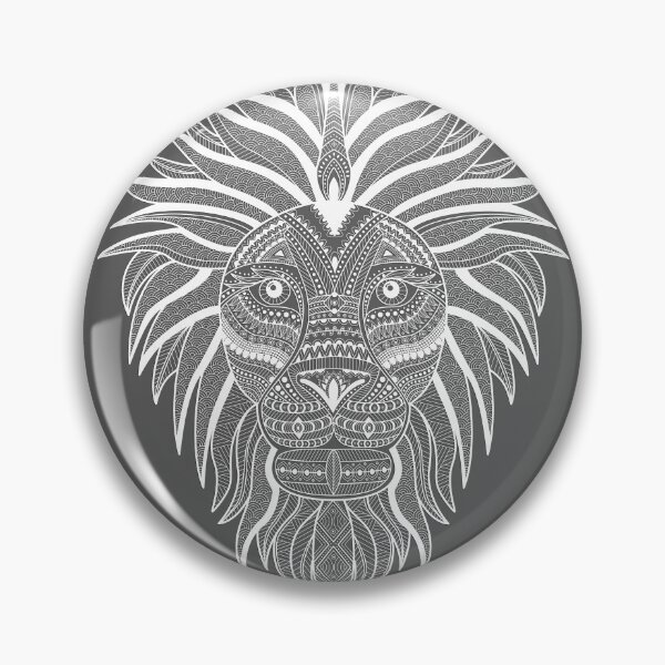 Item preview, Grey Lion. Wonderful Grey Edition Zen Tangle Art Style of Lion designed and sold by etoide.
