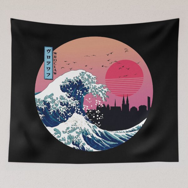 Item preview, Wroclaw Kanagawa Wave Retro designed and sold by DFerraz.