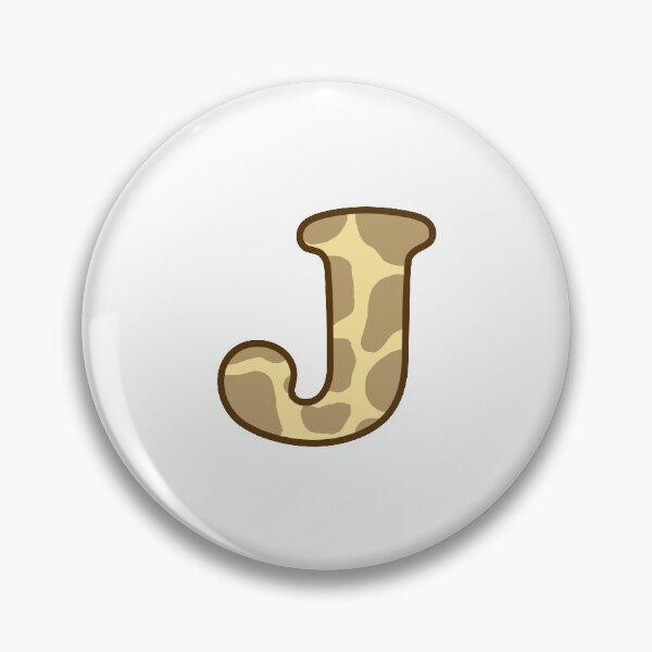 Item preview, Giraffe Print Letter J designed and sold by fashioncancer.