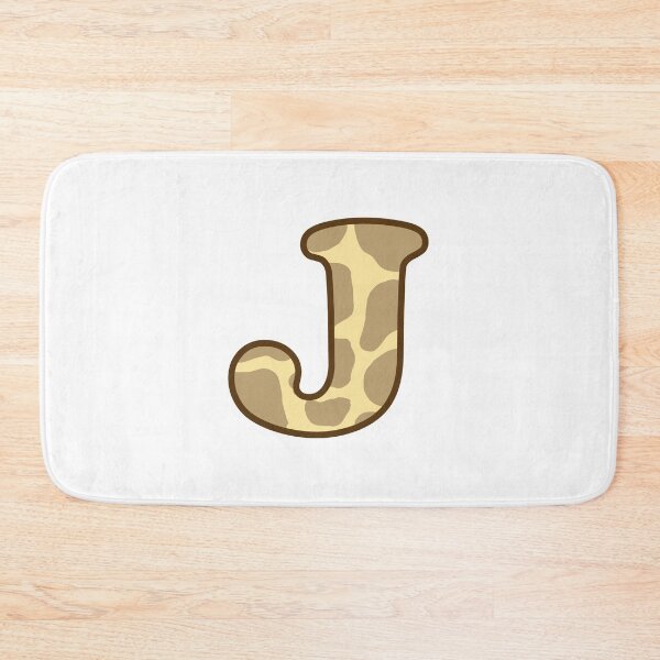 Item preview, Giraffe Print Letter J designed and sold by fashioncancer.