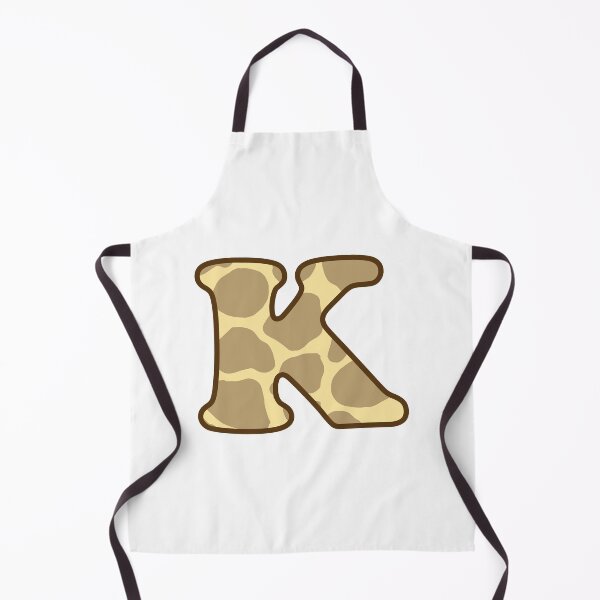 Item preview, Giraffe Print Letter K designed and sold by fashioncancer.