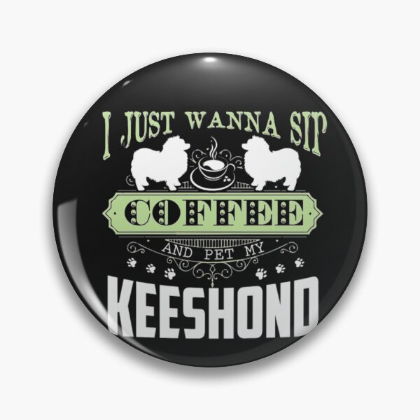 Item preview, Just Wanne Sip Coffee Keeshond dog T-Shirt  designed and sold by StarcyWol.