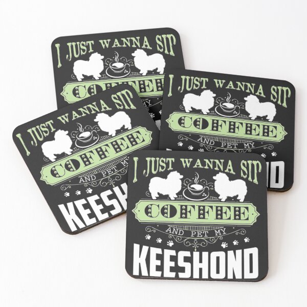 Item preview, Just Wanne Sip Coffee Keeshond dog T-Shirt  designed and sold by StarcyWol.