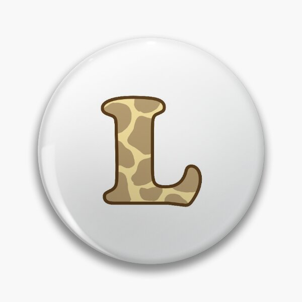 Item preview, Giraffe Print Letter L designed and sold by fashioncancer.