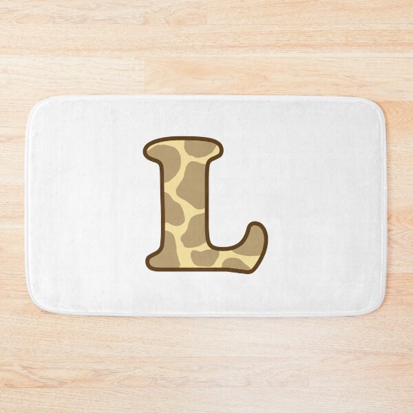 Item preview, Giraffe Print Letter L designed and sold by fashioncancer.