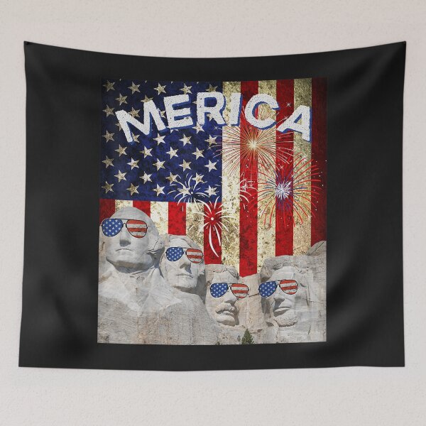 Item preview, Merica Mount Rushmore American Flag Sunglasses 4th of July designed and sold by coraclr.