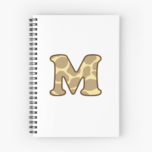 Item preview, Giraffe Print Letter M designed and sold by fashioncancer.