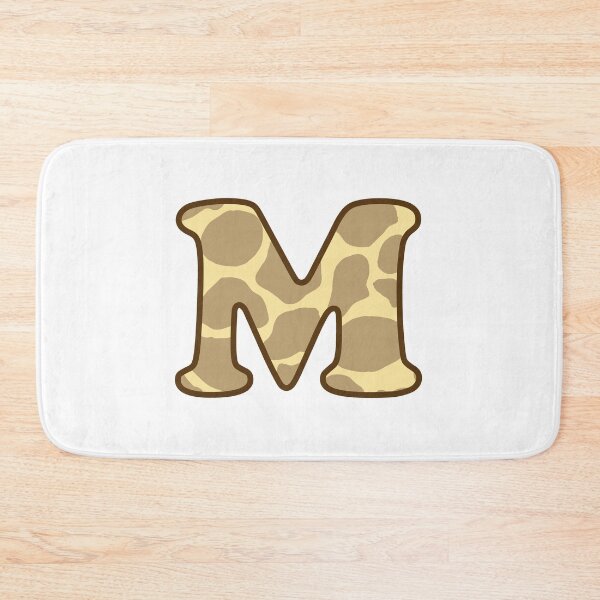 Item preview, Giraffe Print Letter M designed and sold by fashioncancer.