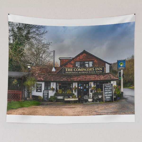 Item preview, The Compasses Inn Traditional English Riverside Pub designed and sold by Dave Williams.