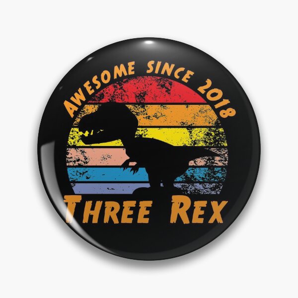 Item preview, Three Rex - Awesome since 2018 designed and sold by LarrysDesigns.