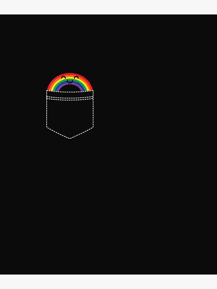 "Breast Pocket LGBTQ+ Love Equality Rainbow LGBTQIA+ Pride Month