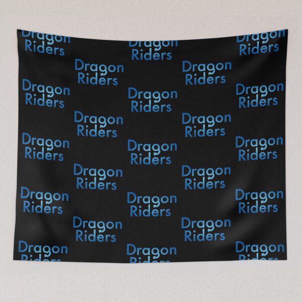 Item preview, Celestial Outer Space Blue Dragon Riders Text Design designed and sold by LuckDragonGifts.