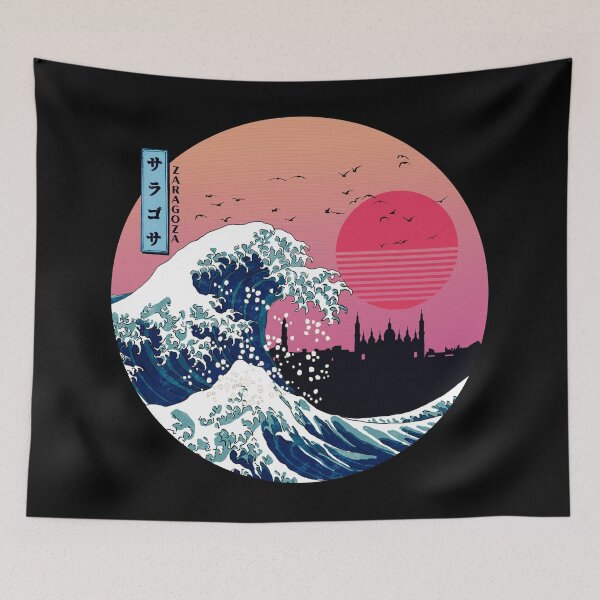 Item preview, Zaragoza Kanagawa Wave Retro designed and sold by DFerraz.