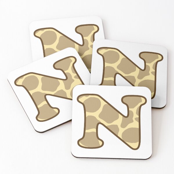 Item preview, Giraffe Print Letter N designed and sold by fashioncancer.