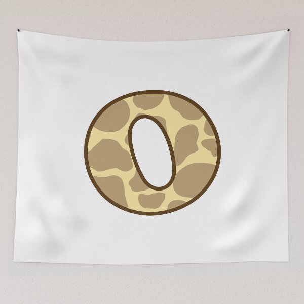 Item preview, Giraffe Print Letter O designed and sold by fashioncancer.
