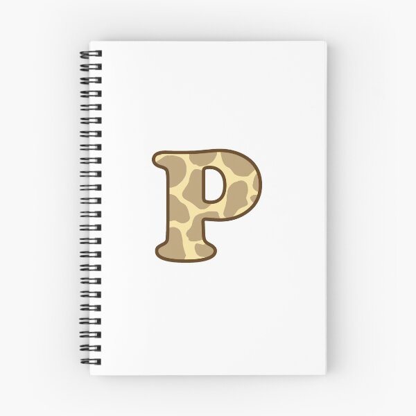 Item preview, Giraffe Print Letter P designed and sold by fashioncancer.