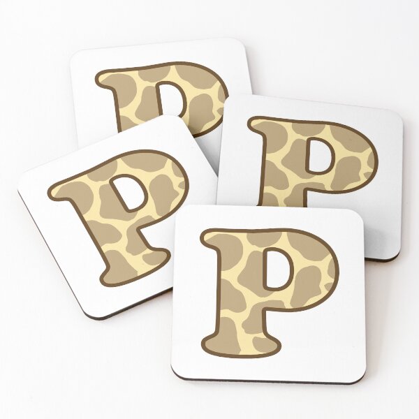 Item preview, Giraffe Print Letter P designed and sold by fashioncancer.