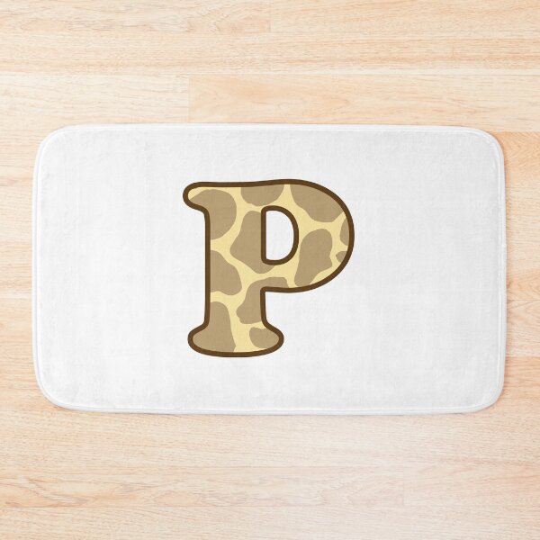Item preview, Giraffe Print Letter P designed and sold by fashioncancer.