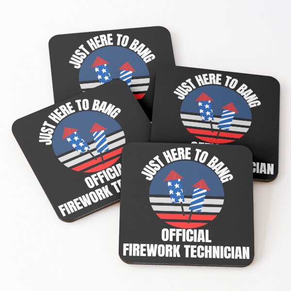 Item preview, Just Here to Bang Official Firework Technician 4th of July designed and sold by ModkMerch.