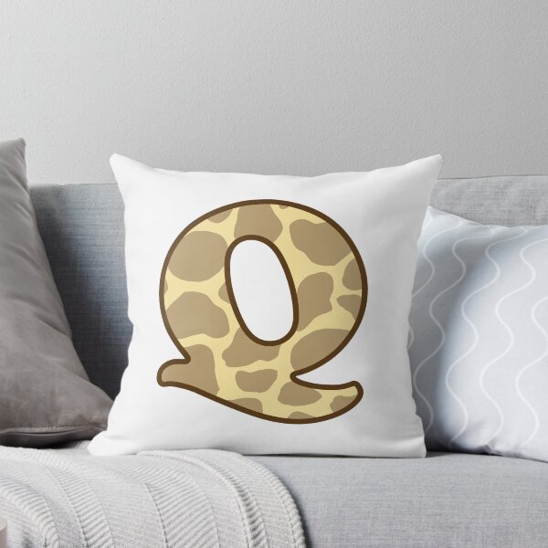 Item preview, Giraffe Print Letter Q designed and sold by fashioncancer.
