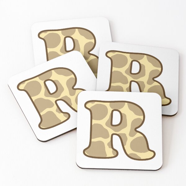 Item preview, Giraffe Print Letter R designed and sold by fashioncancer.