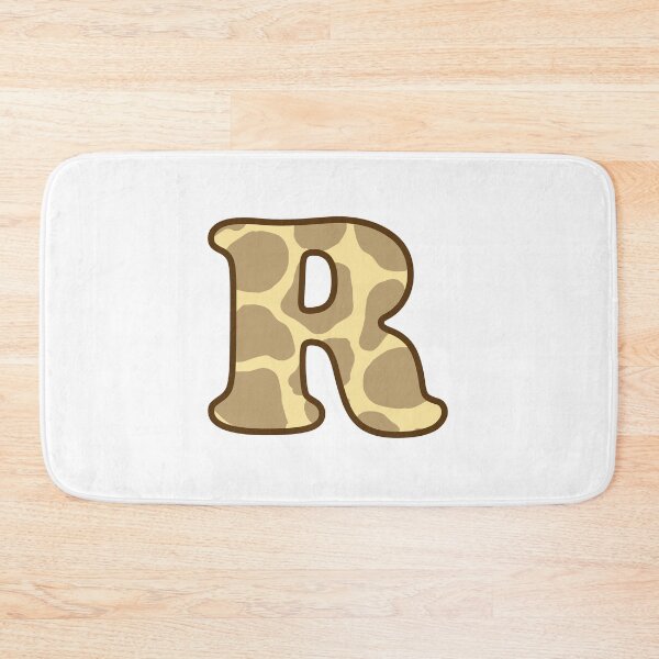 Item preview, Giraffe Print Letter R designed and sold by fashioncancer.
