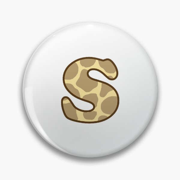 Item preview, Giraffe Print Letter S designed and sold by fashioncancer.