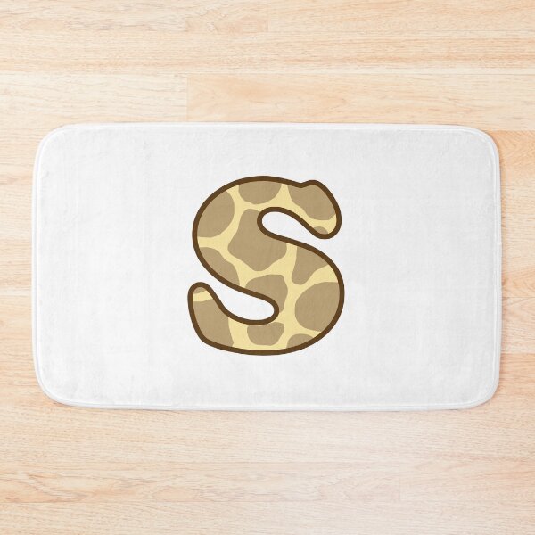 Item preview, Giraffe Print Letter S designed and sold by fashioncancer.