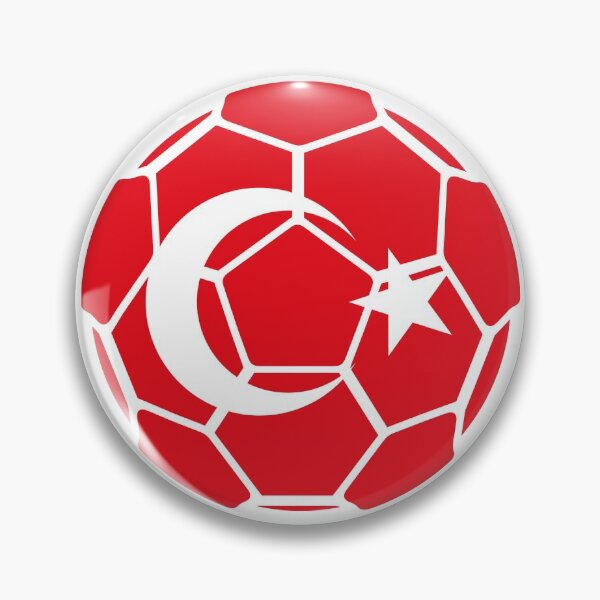 Item preview, Turkey Football / Soccer Flag Graphic #2 designed and sold by iheartsport.