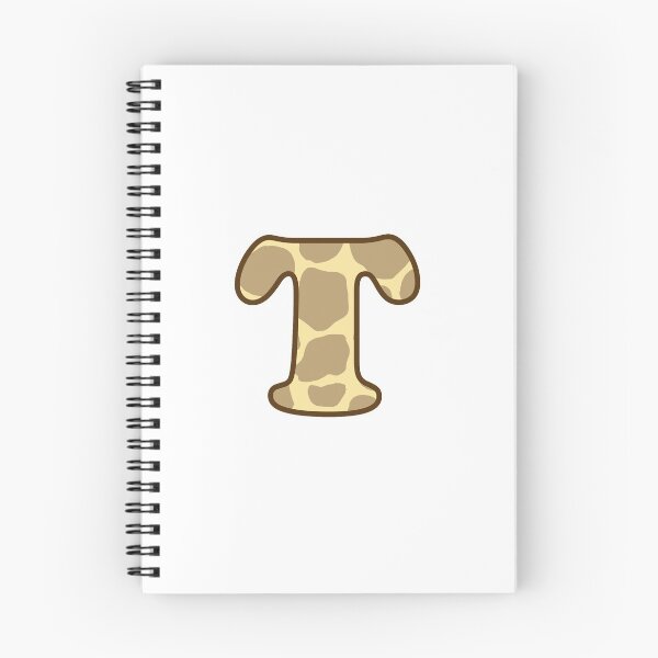 Item preview, Giraffe Print Letter T designed and sold by fashioncancer.