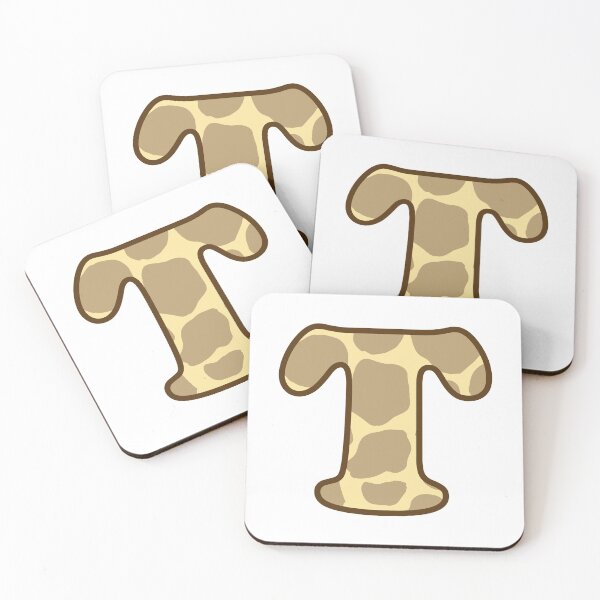 Item preview, Giraffe Print Letter T designed and sold by fashioncancer.