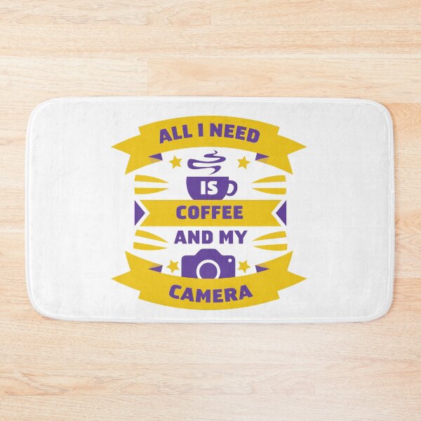 Item preview, All I Need Is Coffee And My Camera  designed and sold by PrasartShop.