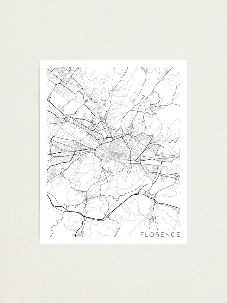 Impression photo for Sale avec l uvre Carte de Florence Italie