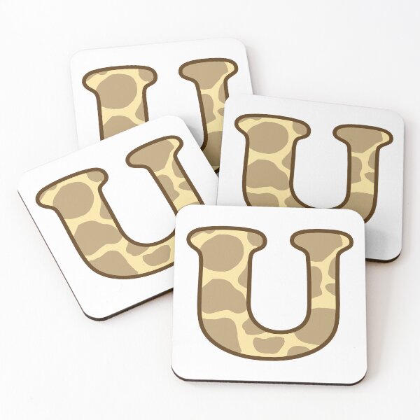 Item preview, Giraffe Print Letter U designed and sold by fashioncancer.