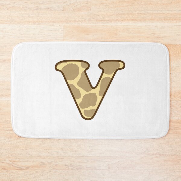 Item preview, Giraffe Print Letter V designed and sold by fashioncancer.