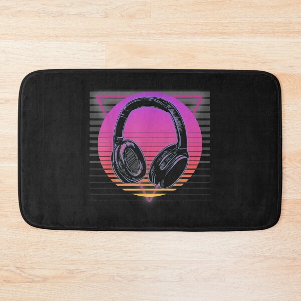 Item preview, Music Headphones DJ Rap Hip Hop Retro Vaporwave 80s 90s designed and sold by coraclr.