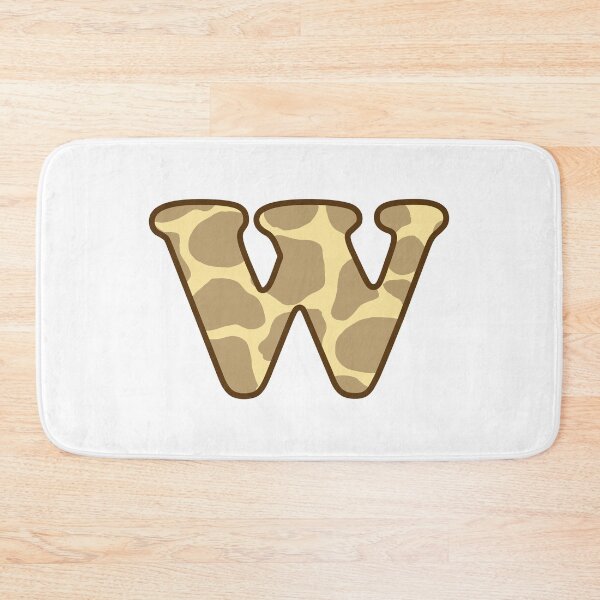 Item preview, Giraffe Print Letter W designed and sold by fashioncancer.