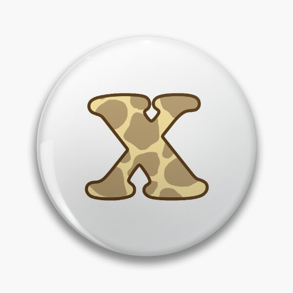 Item preview, Giraffe Print Letter X designed and sold by fashioncancer.