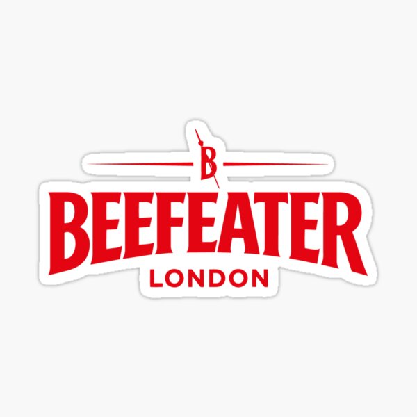 Beefeater BEEFEATER GIN Beer Sticker Decal Window bar pub  x2 