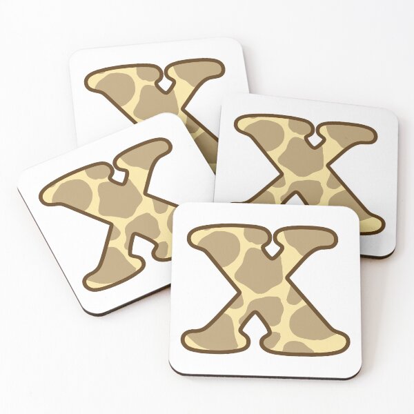 Item preview, Giraffe Print Letter X designed and sold by fashioncancer.