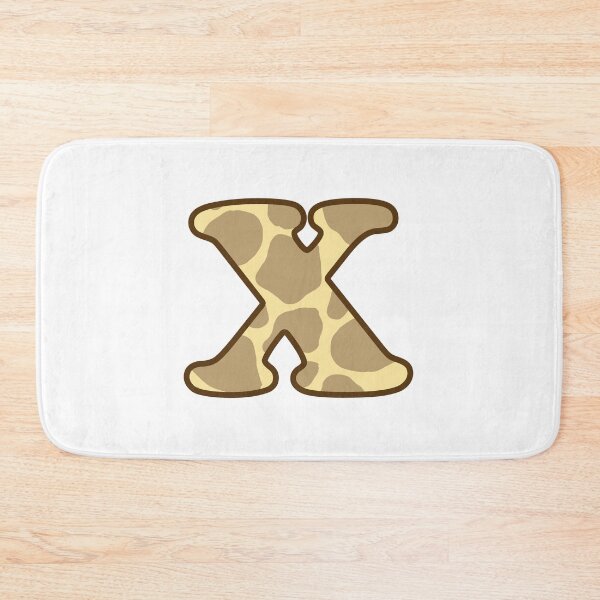 Item preview, Giraffe Print Letter X designed and sold by fashioncancer.