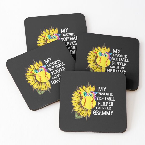 Item preview, My Favorite Softball Player Calls Me Grammy Sunflower designed and sold by coraclr.