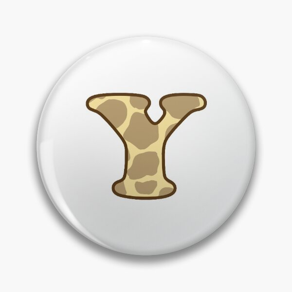 Item preview, Giraffe Print Letter Y designed and sold by fashioncancer.