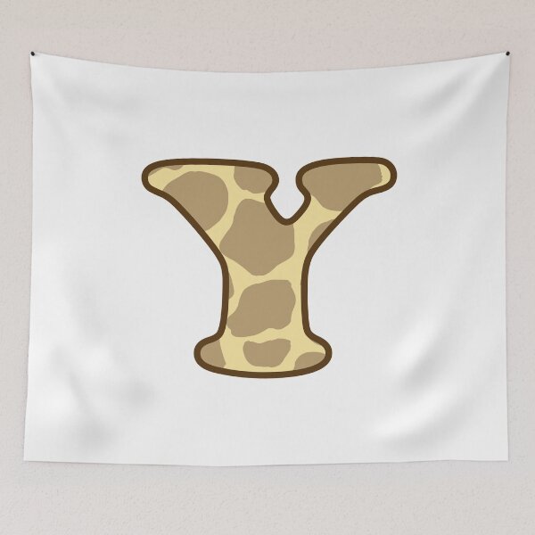 Item preview, Giraffe Print Letter Y designed and sold by fashioncancer.