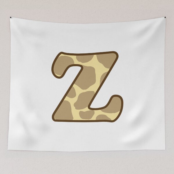 Item preview, Giraffe Print Letter Z designed and sold by fashioncancer.