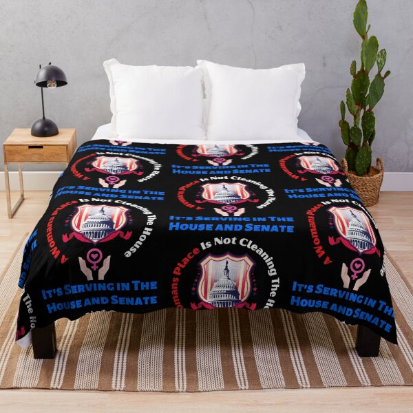 Item preview, A Woman's Place Is In The House The Senate And The Oval Office designed and sold by WoodburyLake.