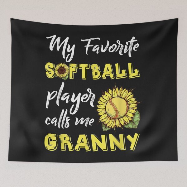 Artikelvorschau, Mein Lieblings-Softballspieler nennt mich Oma Sonnenblume entworfen und verkauft von coraclr.