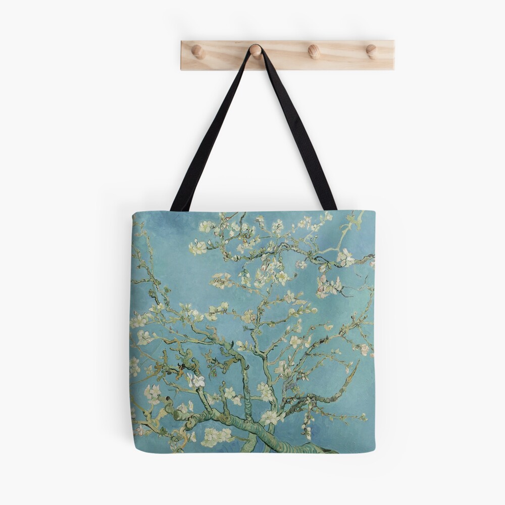 Van Gogh Tote Bag almond Blossom Art Print on Tote Bag of Painting