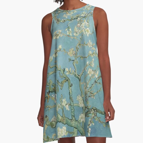 Vincent Van Gogh Painting - Almond Blossom A-Line Dress