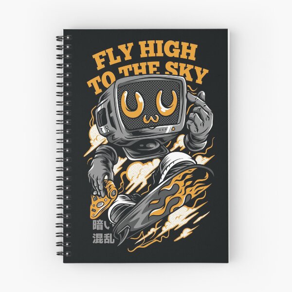 Item preview, Fly High Sky Neon Illustration designed and sold by Peekonet.